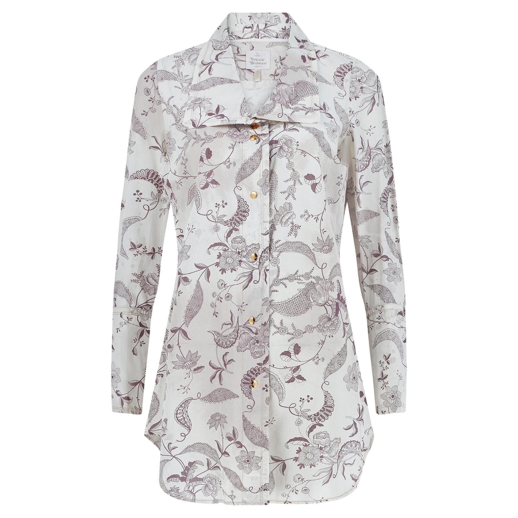 2000 Runway Documented Vivienne Westwood Gold Label Distressed Shirt en vente