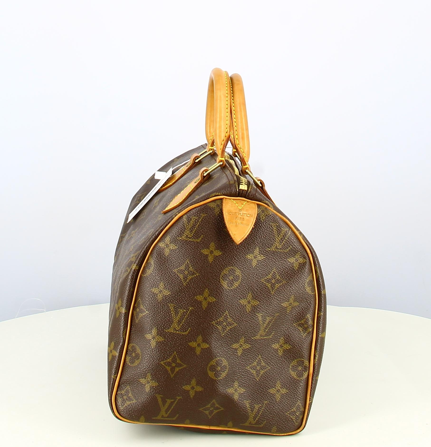 2000 Speedy Louis Vuitton Handbag Monogram Canvas  In Good Condition For Sale In PARIS, FR