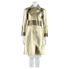 2000 Tom Ford for Gucci Look#26 Gold Leather Coat 