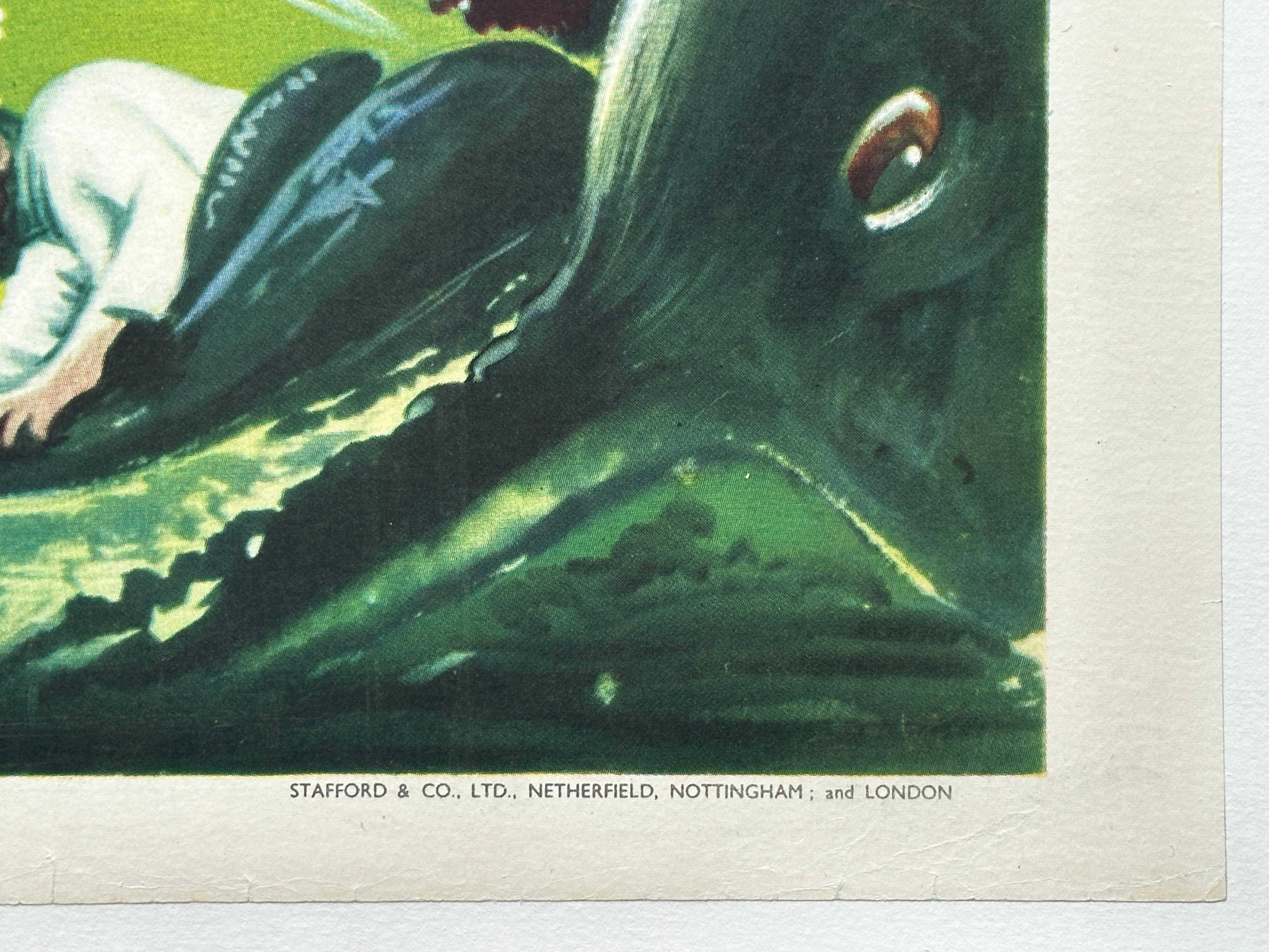 Originales britisches Quad-Filmplakat „20000 Leagues Under The Sea“ im Vintage-Stil, 1955 im Angebot 3