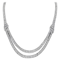 20.00ct Diamant Platin Halskette