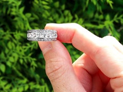 1.62 Carat White Topaz and Diamond White Gold Ring