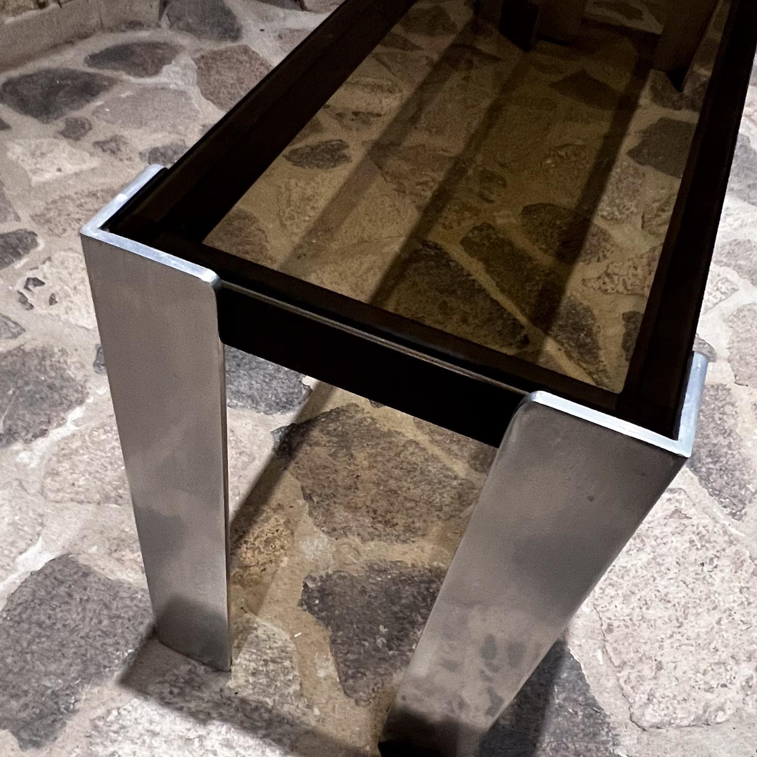 2000s After Milo Baughman Modern Sofa Console Table For Sale 6