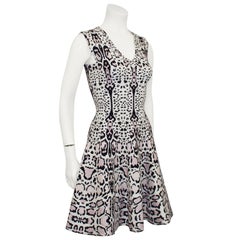 2000s Alaia Leopard Skater Dress