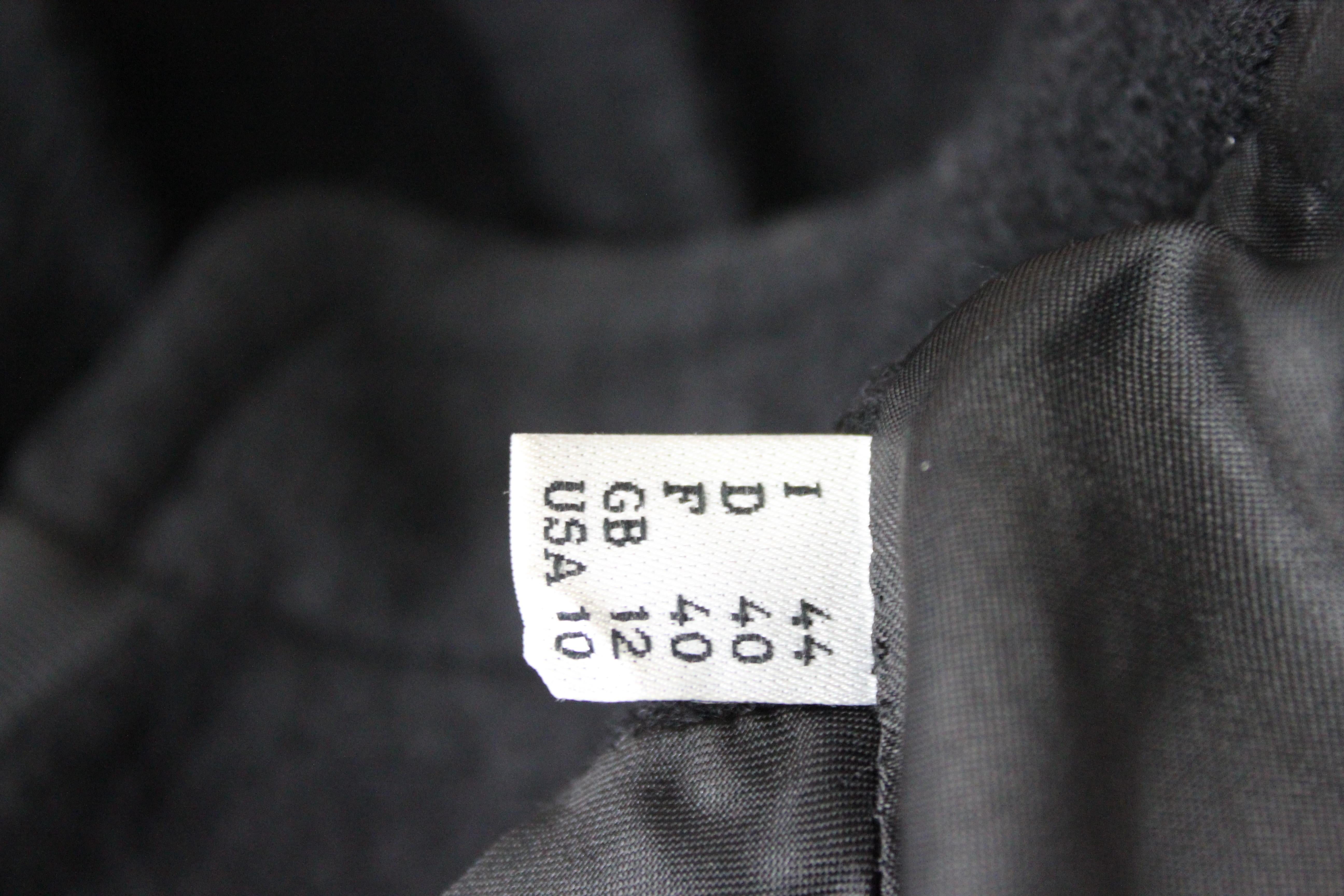 2000s Alberta Ferretti Black Wool Long Coat Hidden Buttons 4