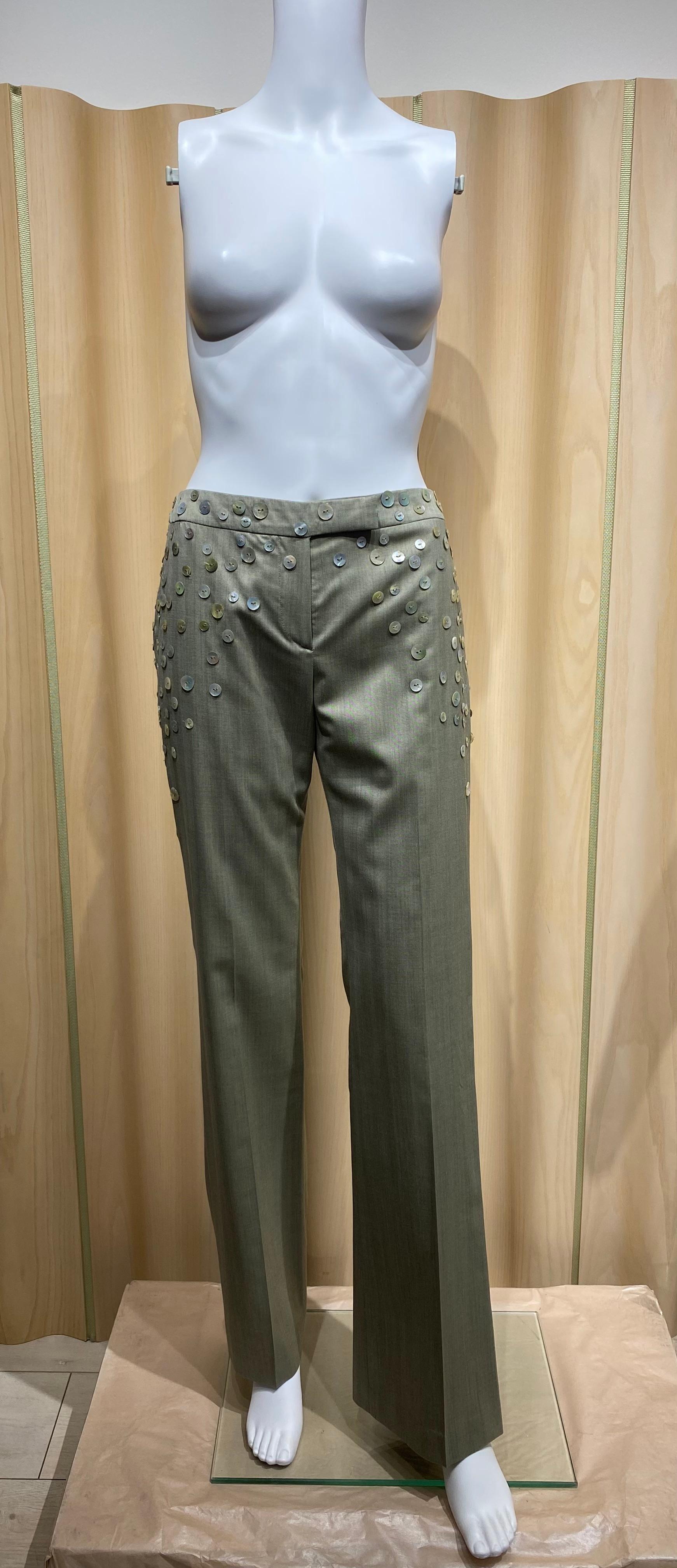 Ensemble veste et pantalon ajustés des années 2000 Alexander McQueen Bon état - En vente à Beverly Hills, CA