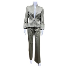 2000s Alexander Mcqueen Fitted Jacket and Pant suit