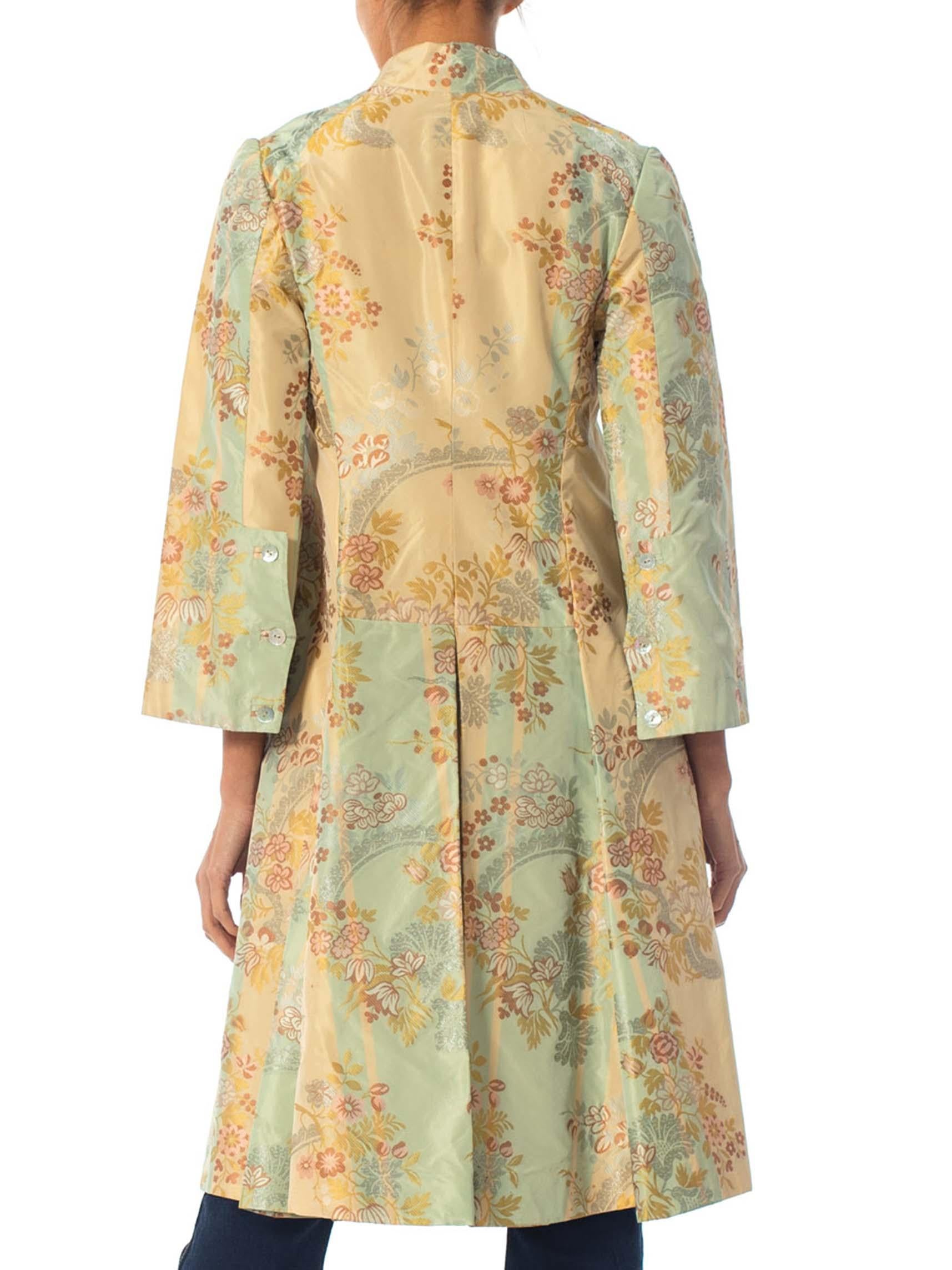 2000S ALEXANDER McQueen Giacca con Cappotto in Broccato di Seta Dal Colle del Naufragio in vendita 5