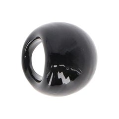 2000s A.N.G.E.L.O. Vintage Cult Black Glass Dome Ring