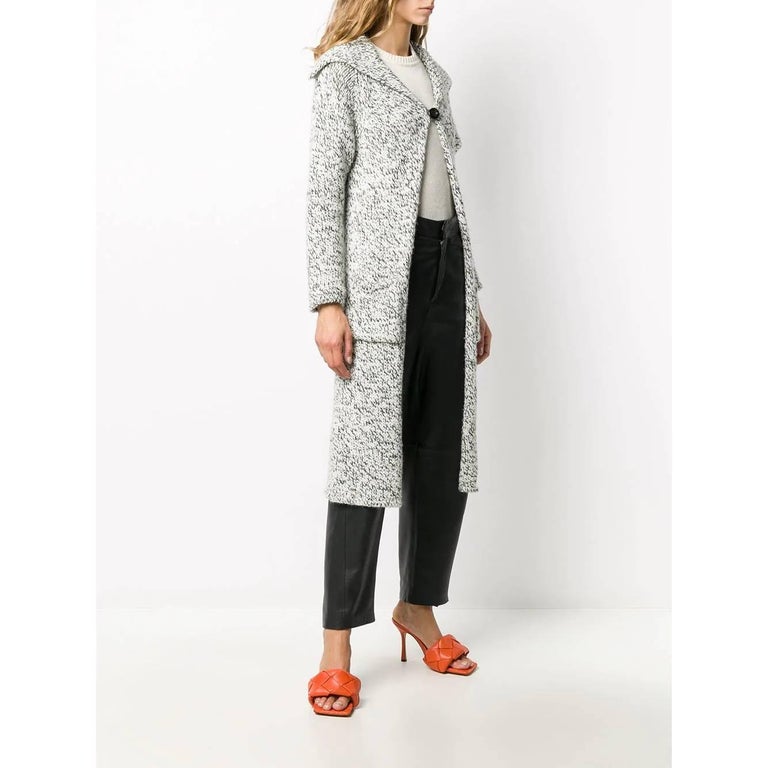 Vintage Long Knit Cardigan with Subculture Design main image 1
