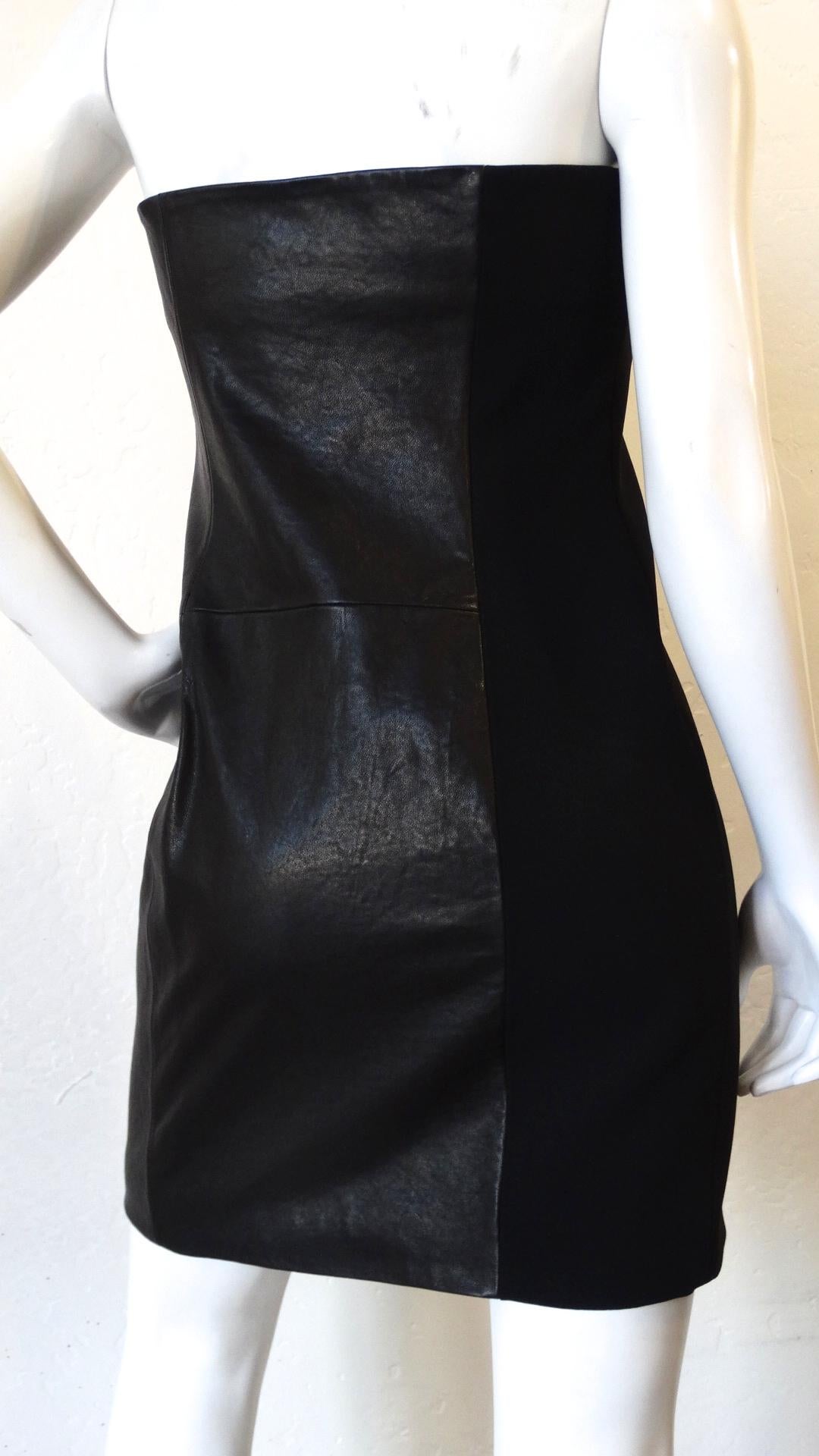 2000s Anthony Vaccarello for Versus Versace Strapless Dress For Sale 4