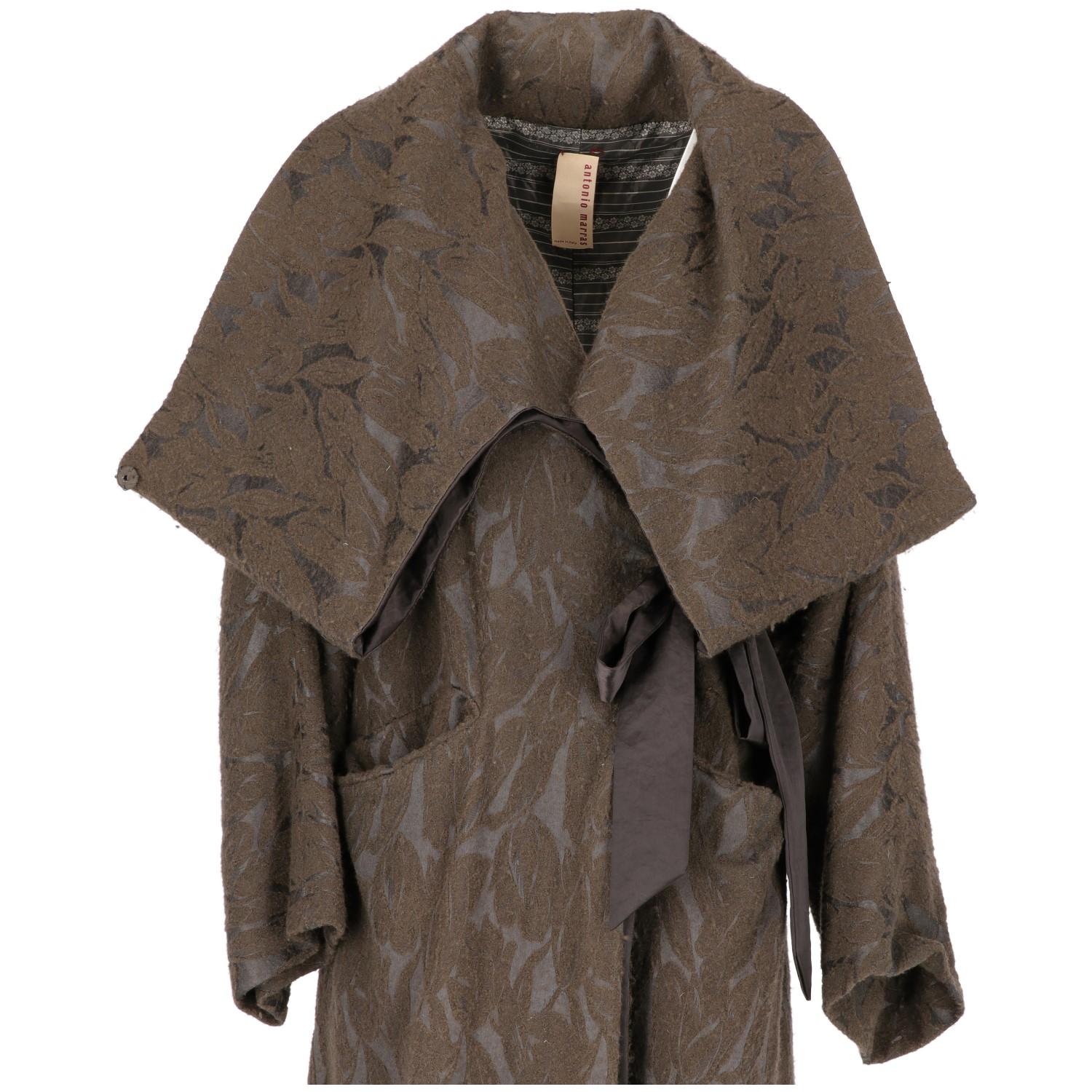 2000s Antonio Marras Brown Jacquard Vintage Coat In Good Condition In Lugo (RA), IT