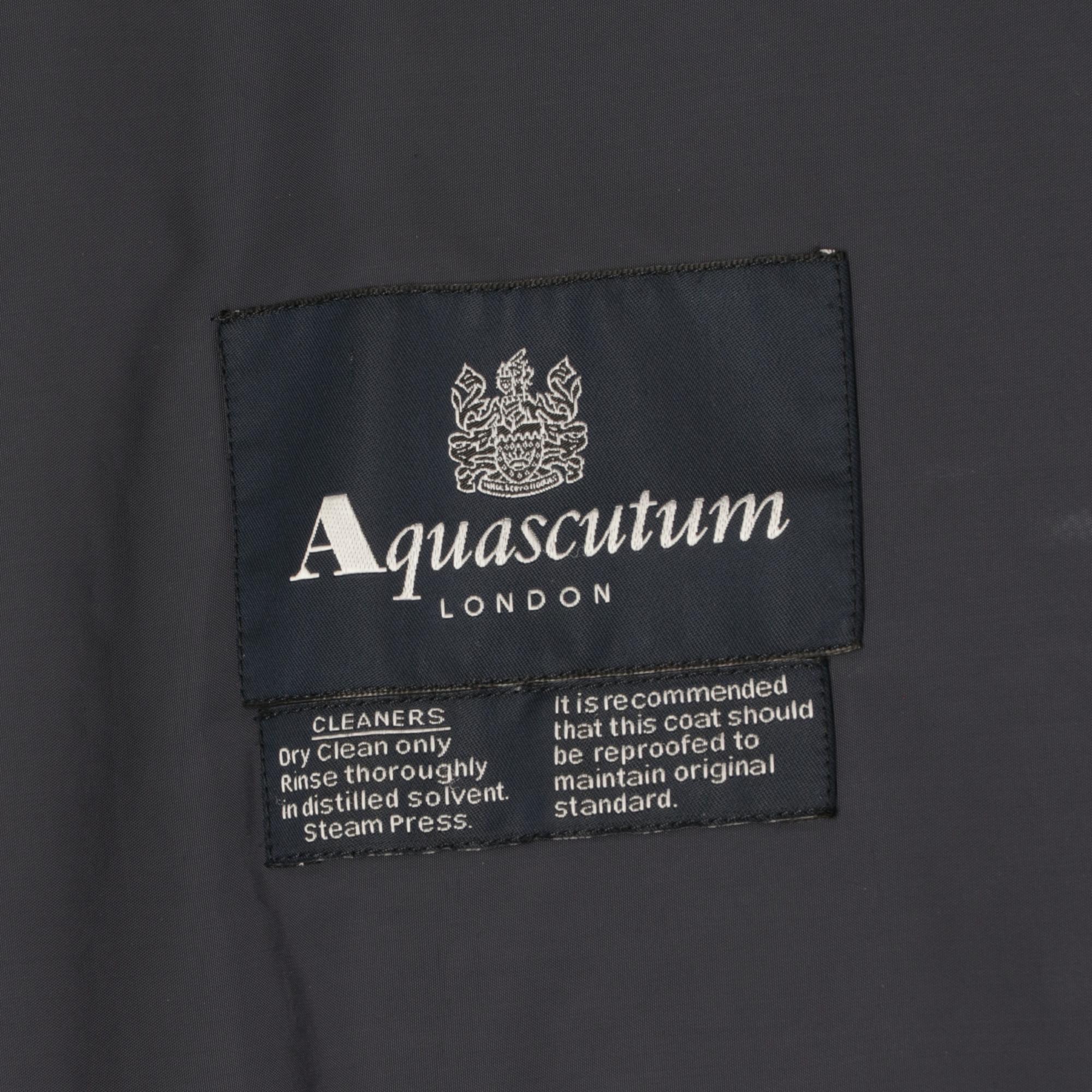 2000s Aquascutum Blue Raincoat 2