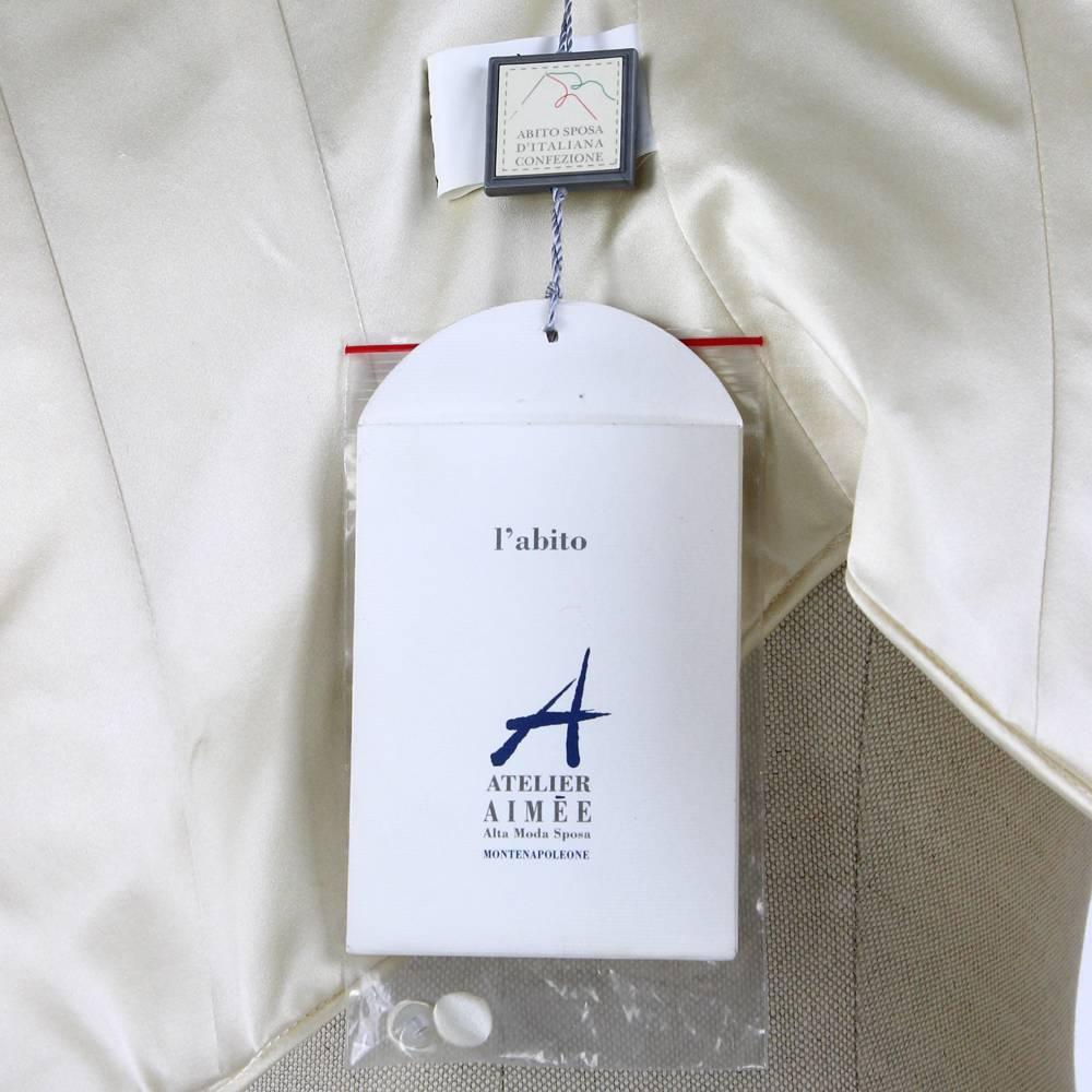 Atelier Aimée anni 2000, abito da sposa vintage a due pezzi bianco avorio 3