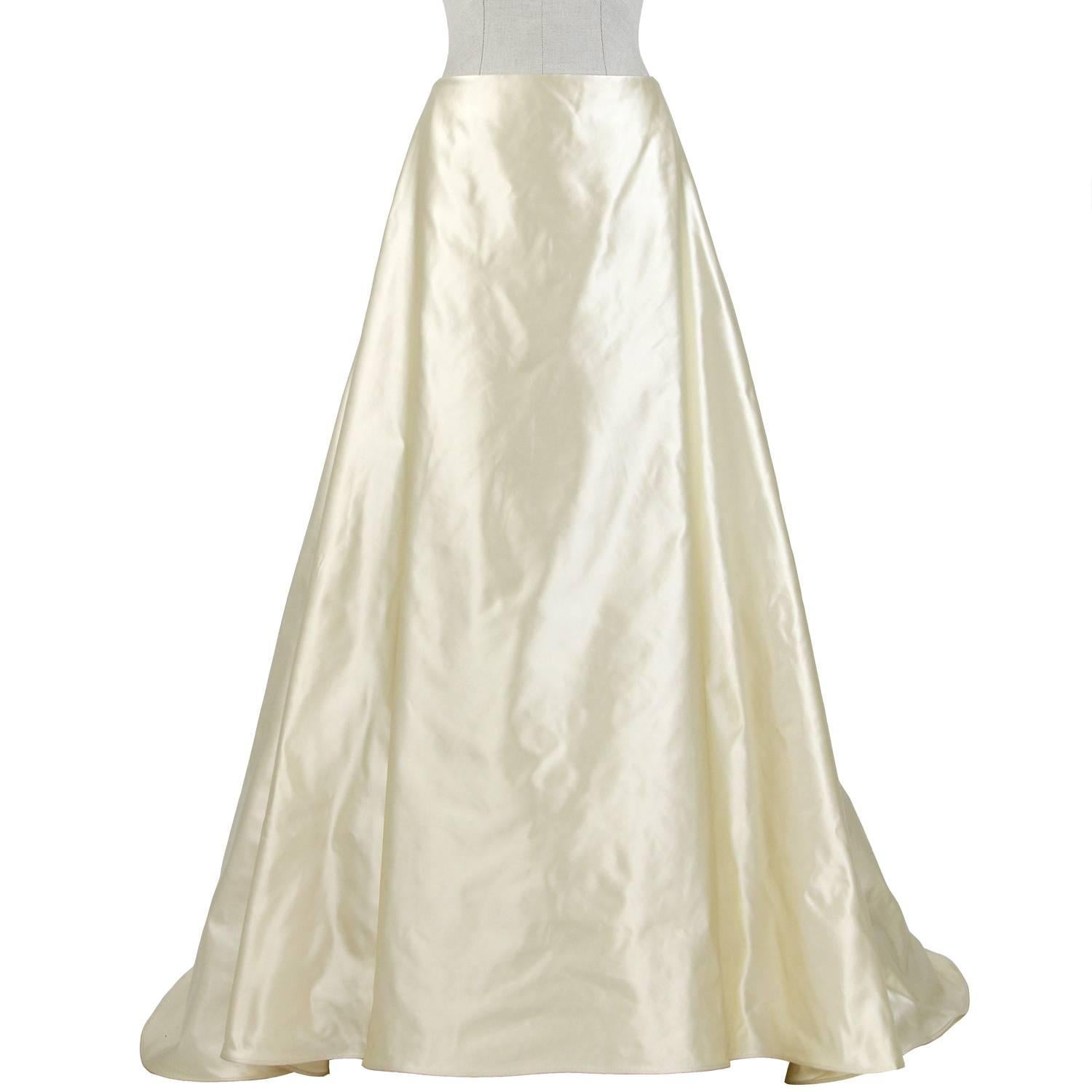 Atelier Aimée anni 2000, abito da sposa vintage a due pezzi bianco avorio 1