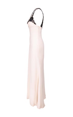 2000's Atelier Versace Haute Couture Silk Embellished Cream Gown