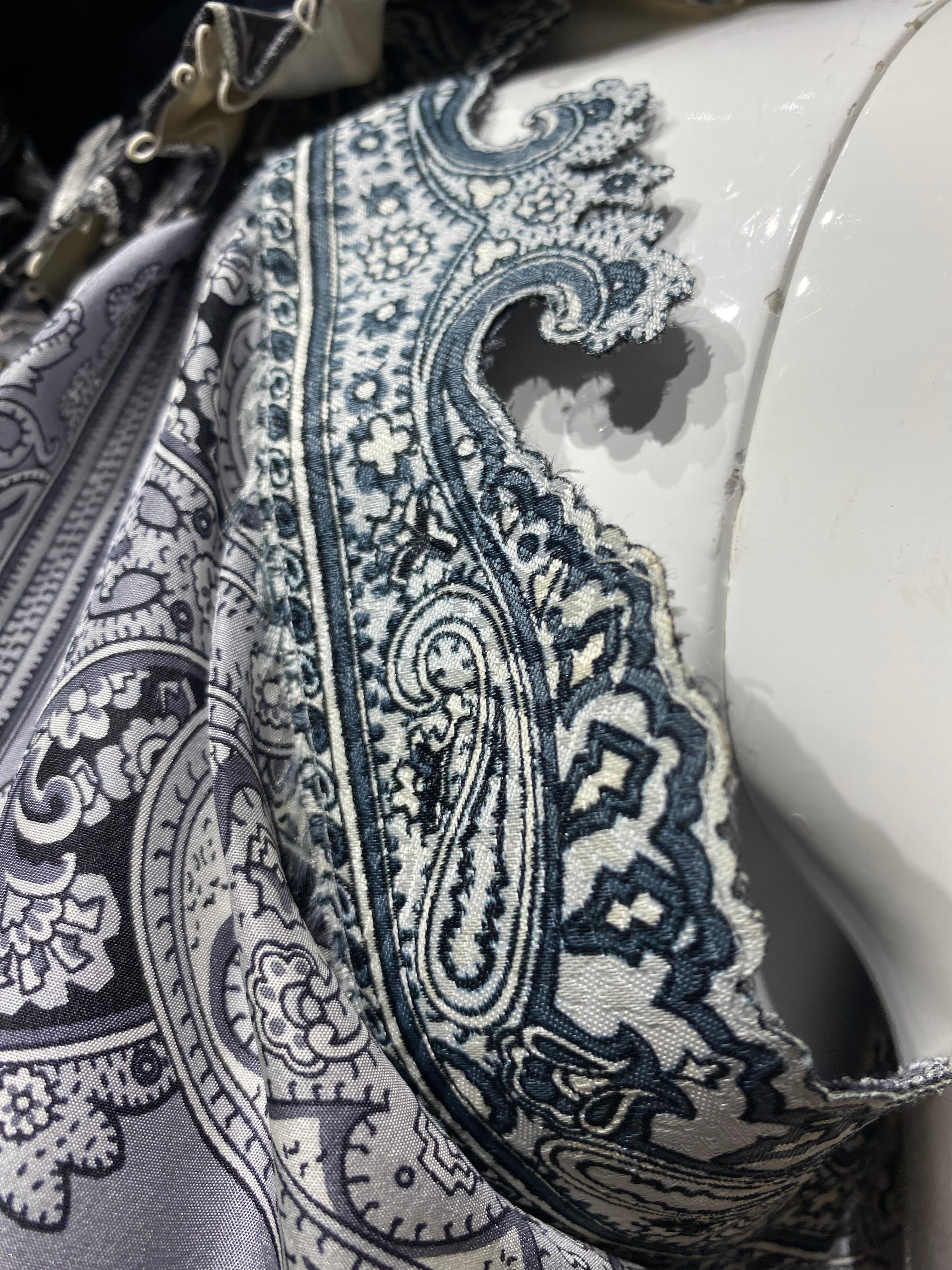 2000s Balenciaga Paisley Print  Three piece Suit by Nicolas Ghesquière For Sale 5