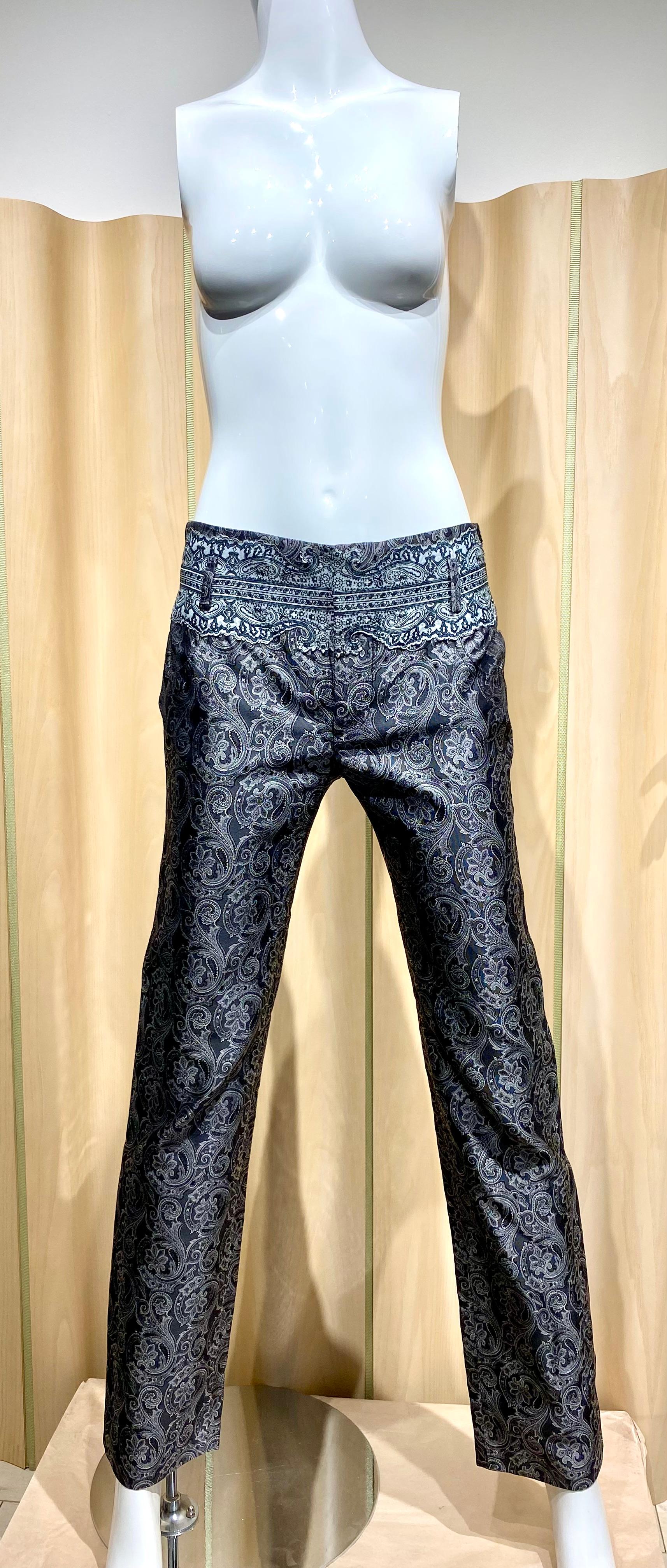 2000s Balenciaga Paisley Print  Three piece Suit by Nicolas Ghesquière For Sale 7