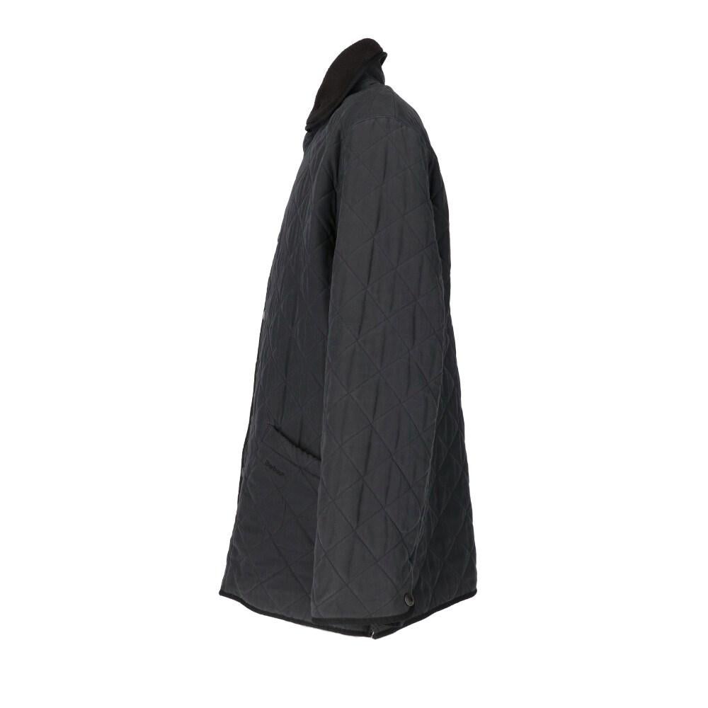 Black 2000s Barbour black quilted jacket For Sale