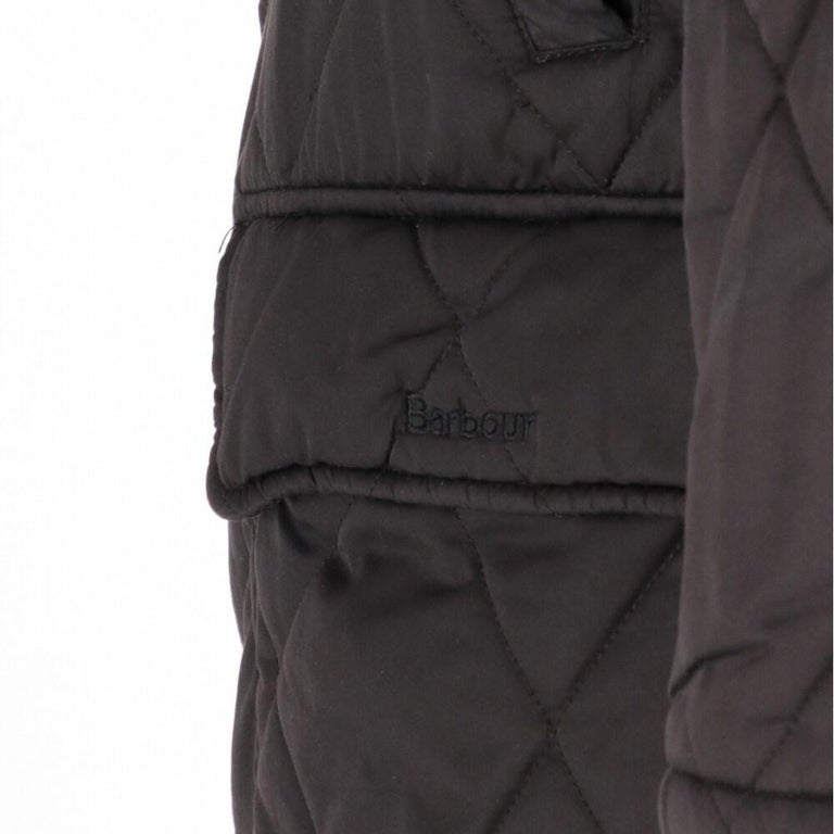 2000s~ Barbour 3 Warrant Quilted Jacket, Men's Size L polyester black type Vintage Second Hand