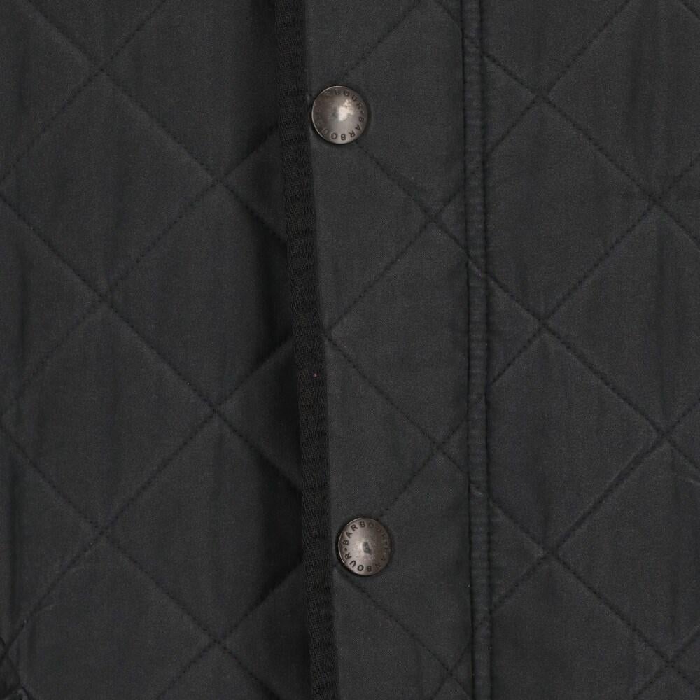 2000s Barbour black quilted jacket For Sale 1