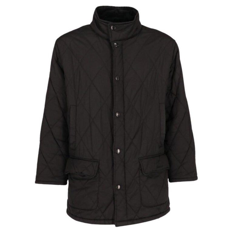 2000s Barbour black quilted jacket at 1stDibs