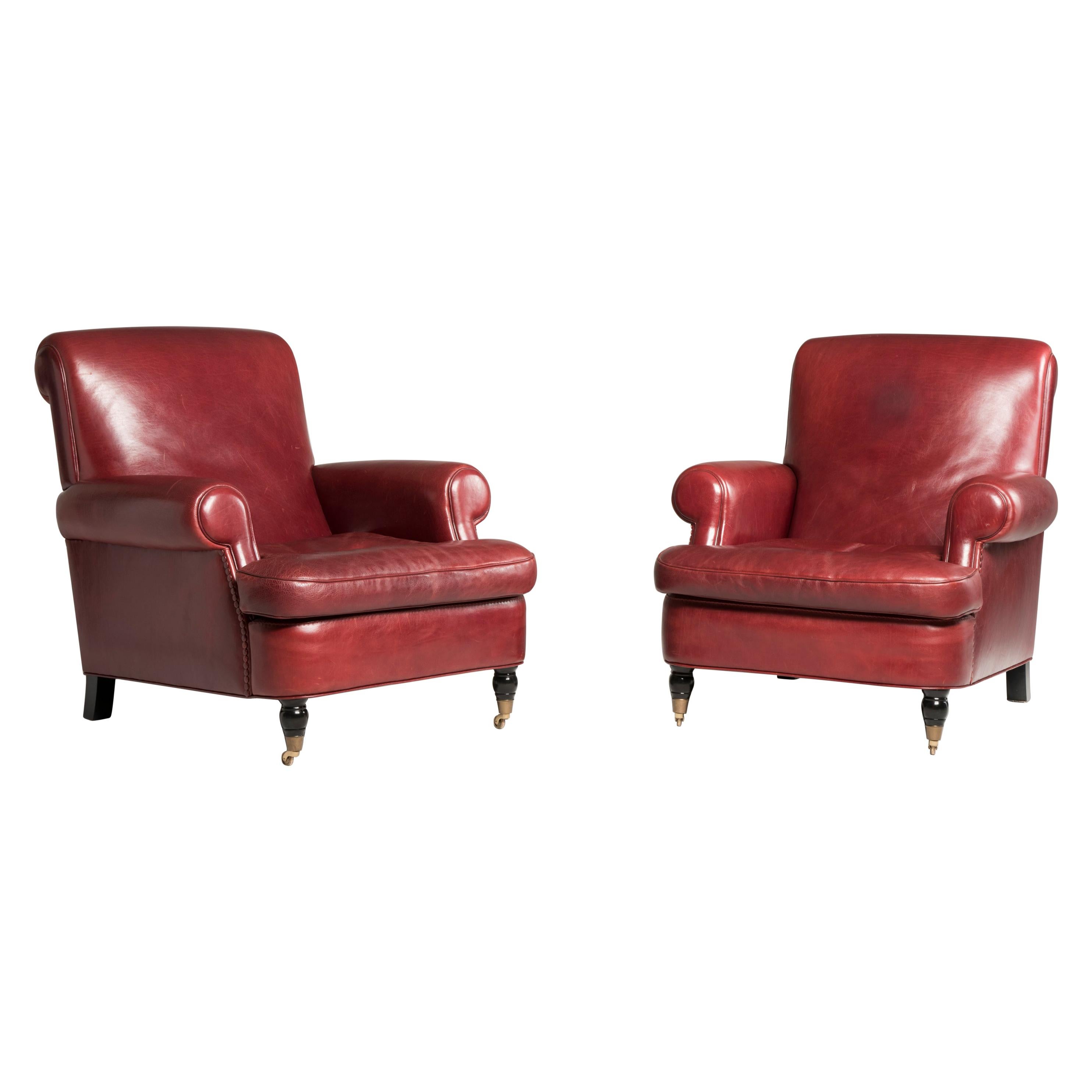 2000s Baxter Bordeaux Charlotte Model Armchairs