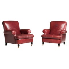 2000s Baxter Bordeaux Charlotte Model Armchairs