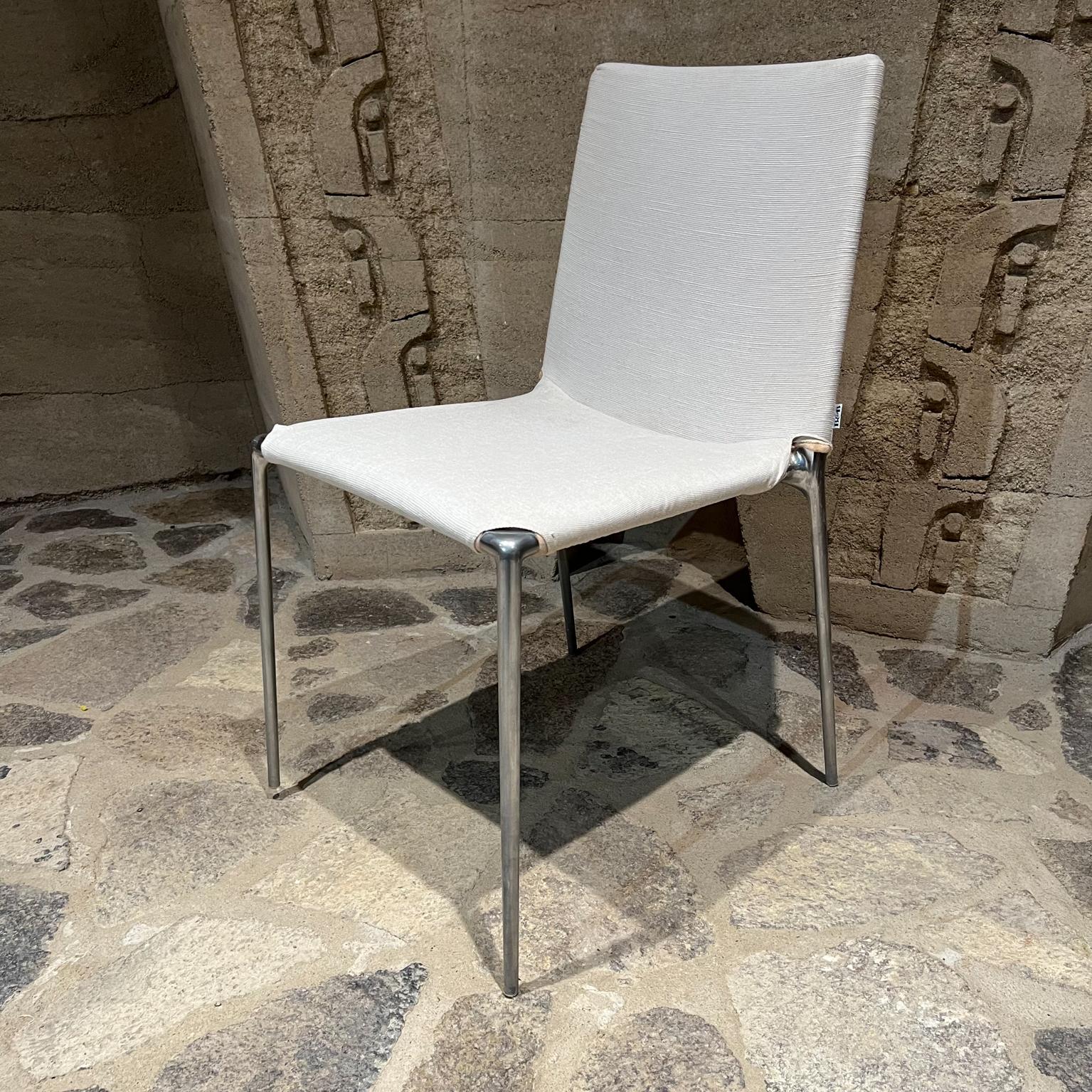 Italian 2000s B&B Italia Roberto Barbieri Modern ALMA Six White Stackable Chairs For Sale