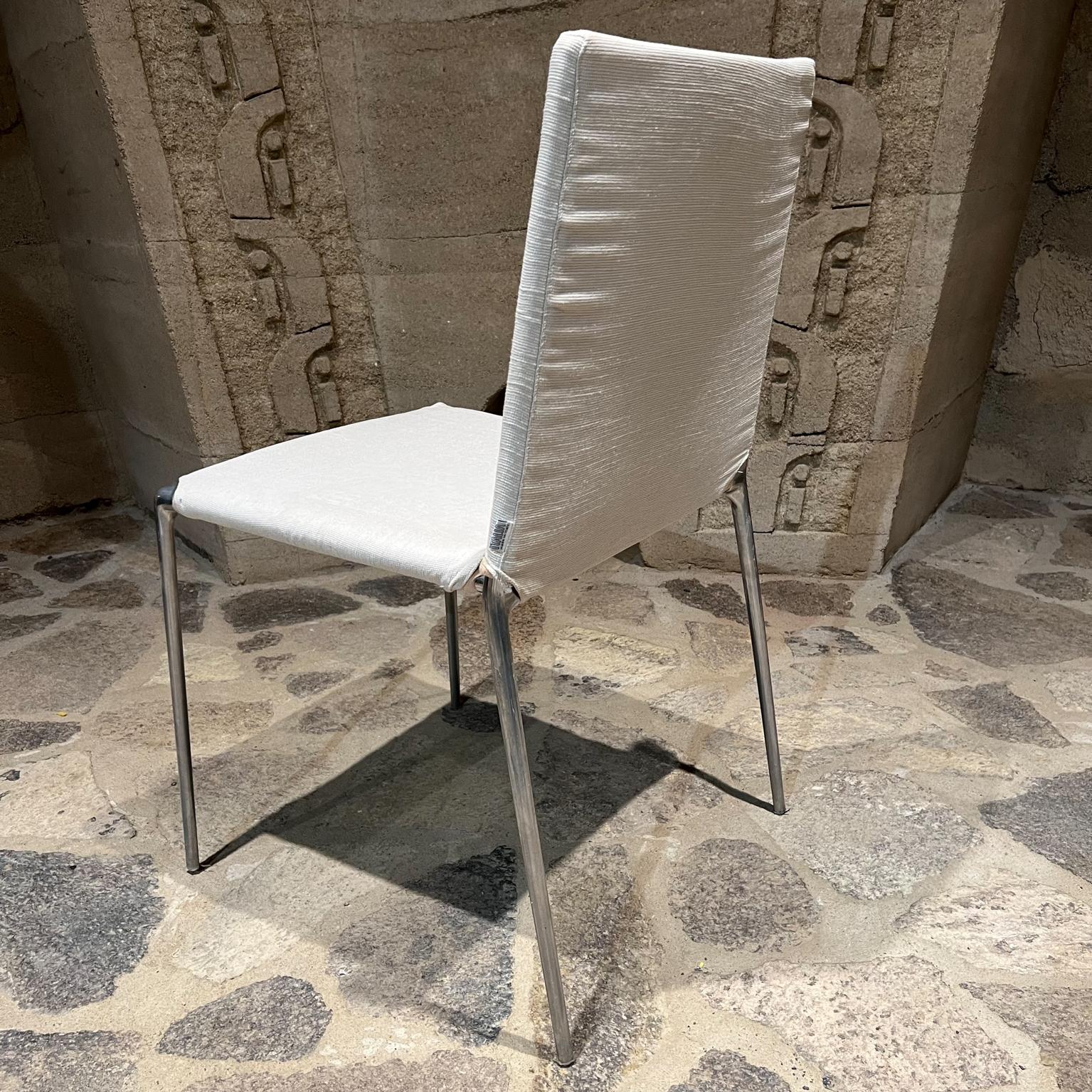 Contemporary 2000s B&B Italia Roberto Barbieri Modern ALMA Six White Stackable Chairs For Sale