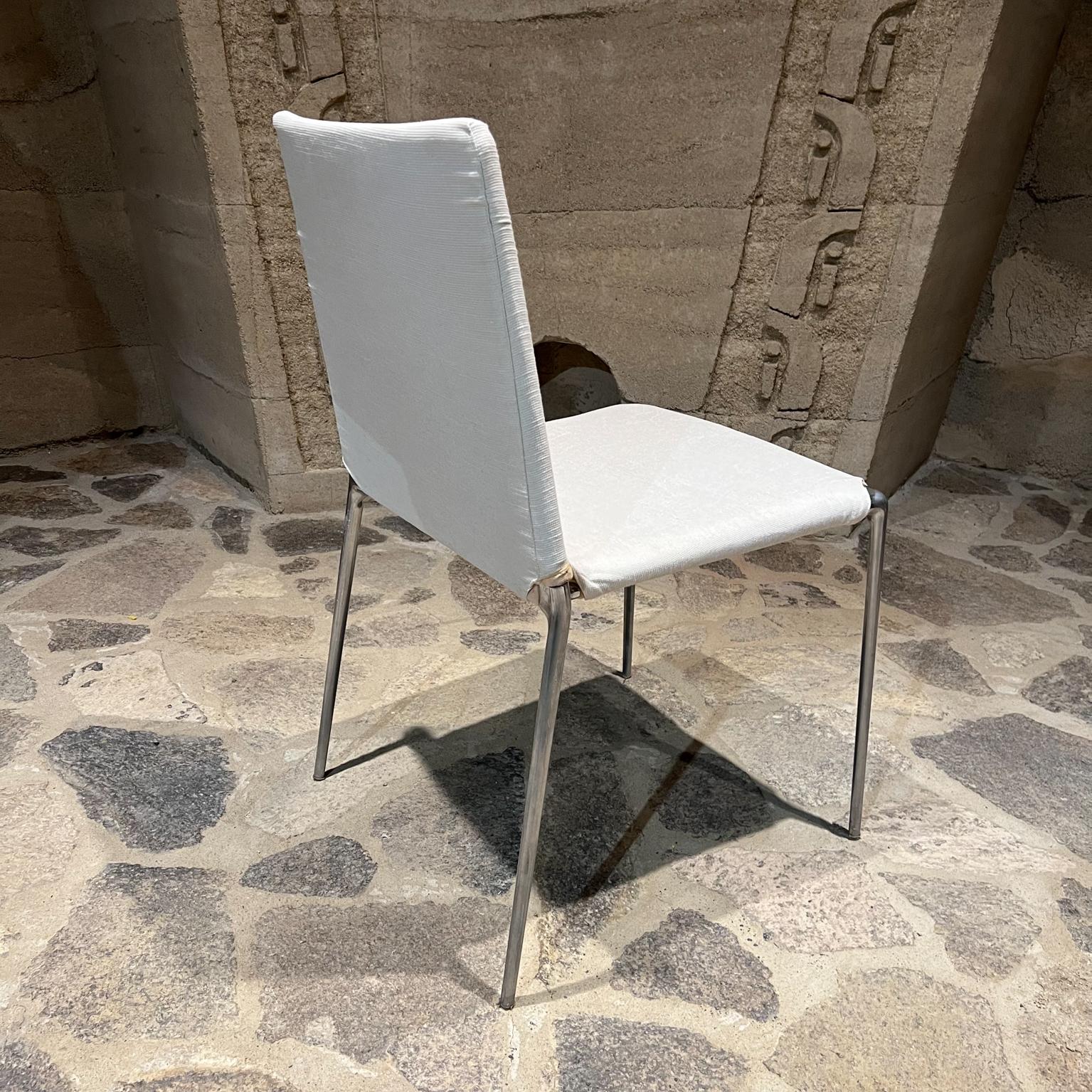 2000s B&B Italia Roberto Barbieri Modern ALMA Six White Stackable Chairs For Sale 1