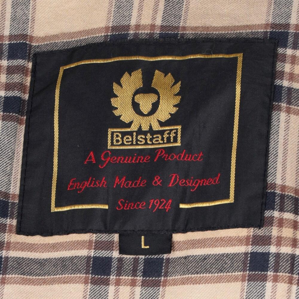 2000s Belstaff beige leather jacket 4