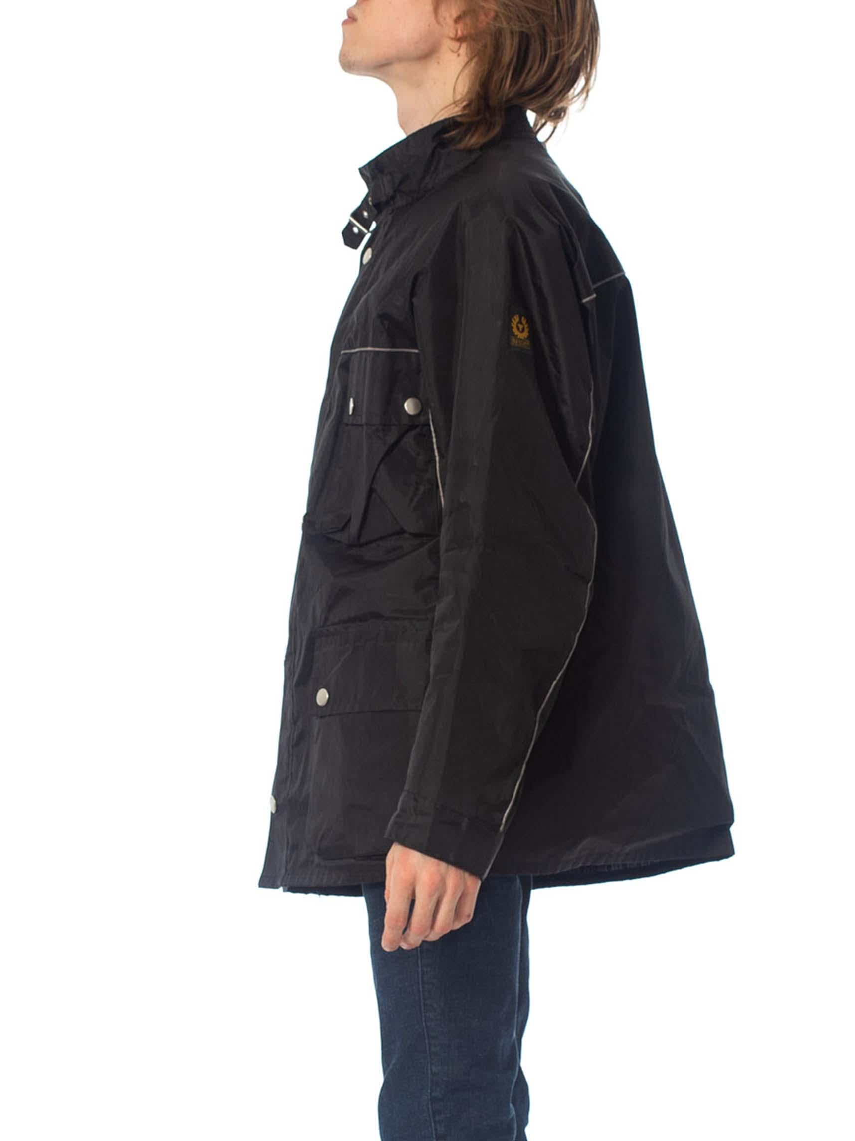mens black polyester jackets supplier