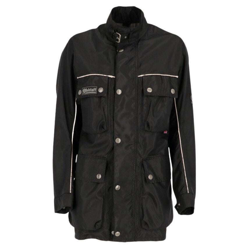 2000s Belstaff Fieldmaster black nylon jacket For Sale