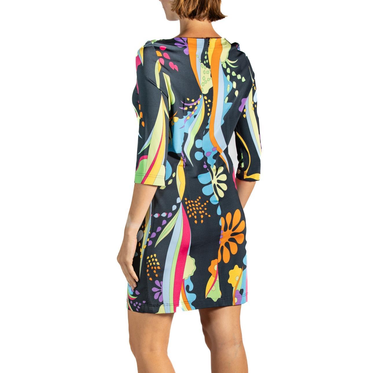 De las mujeres 2000S Bessi Vestido de manga larga de punto con estampado floral y mezcla de viscosa en venta