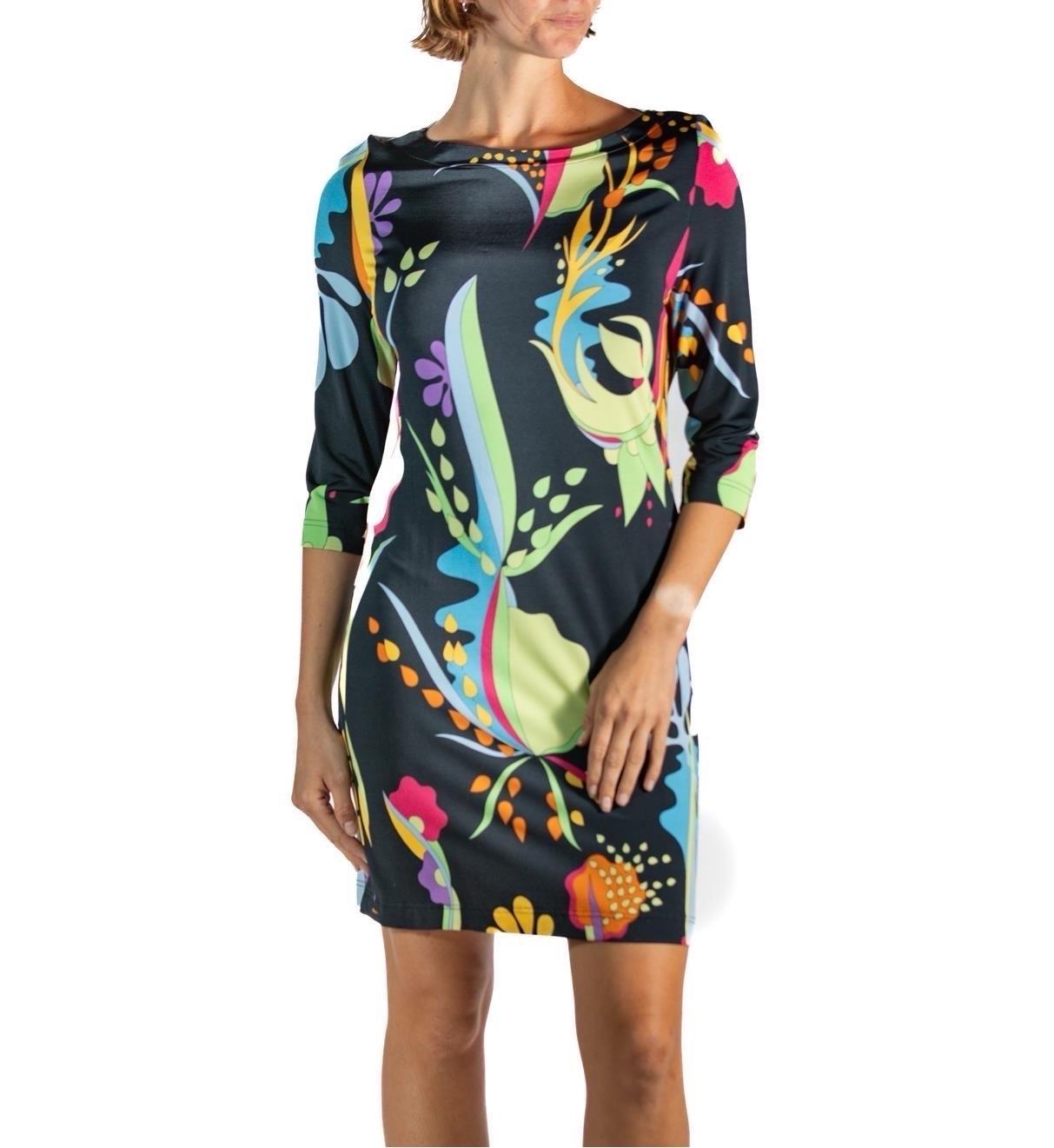 2000S Bessi Vestido de manga larga de punto con estampado floral y mezcla de viscosa en venta 1