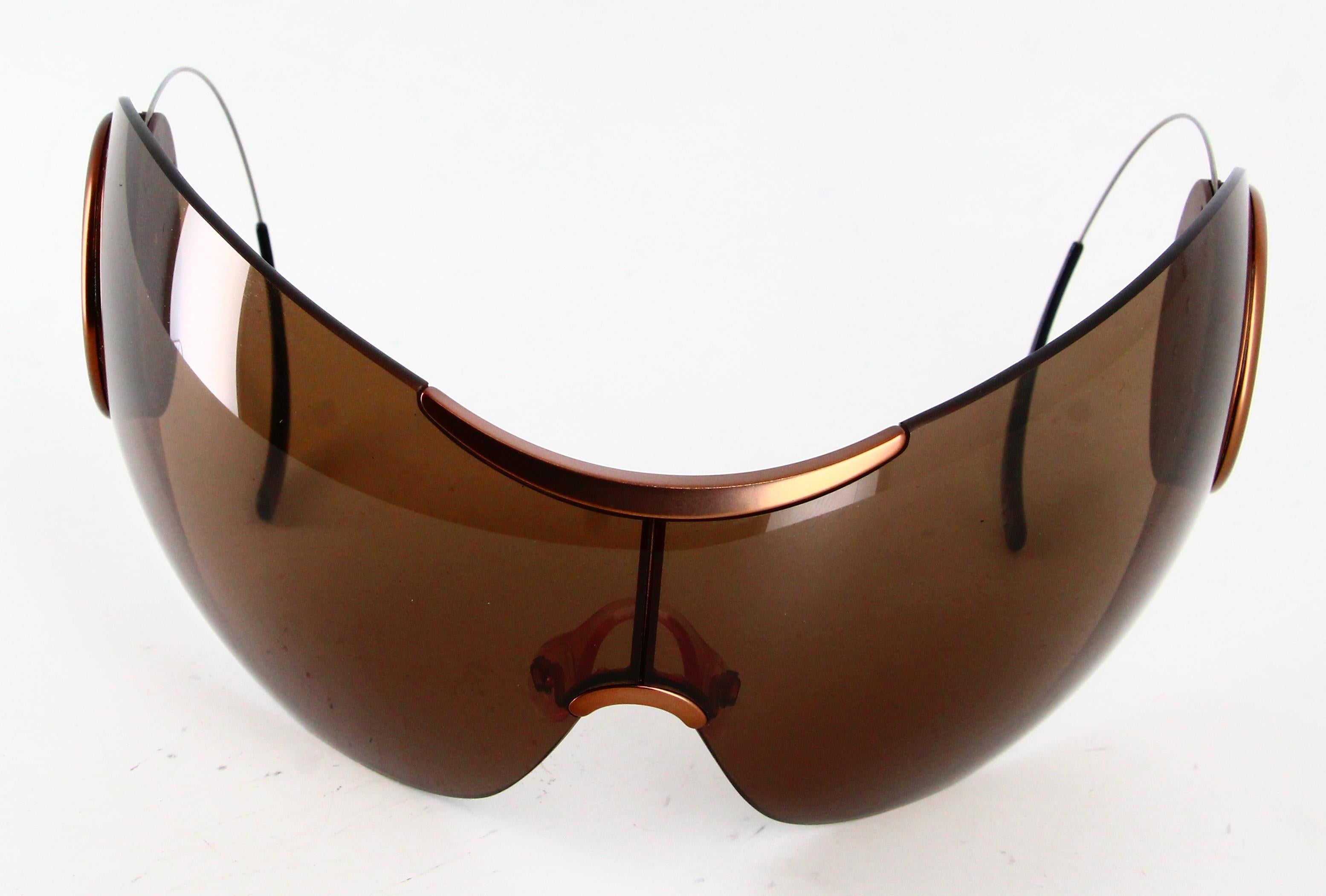2000's Big Christian Dior Sunglasses By Jonh Galliano  In Good Condition For Sale In PARIS, FR