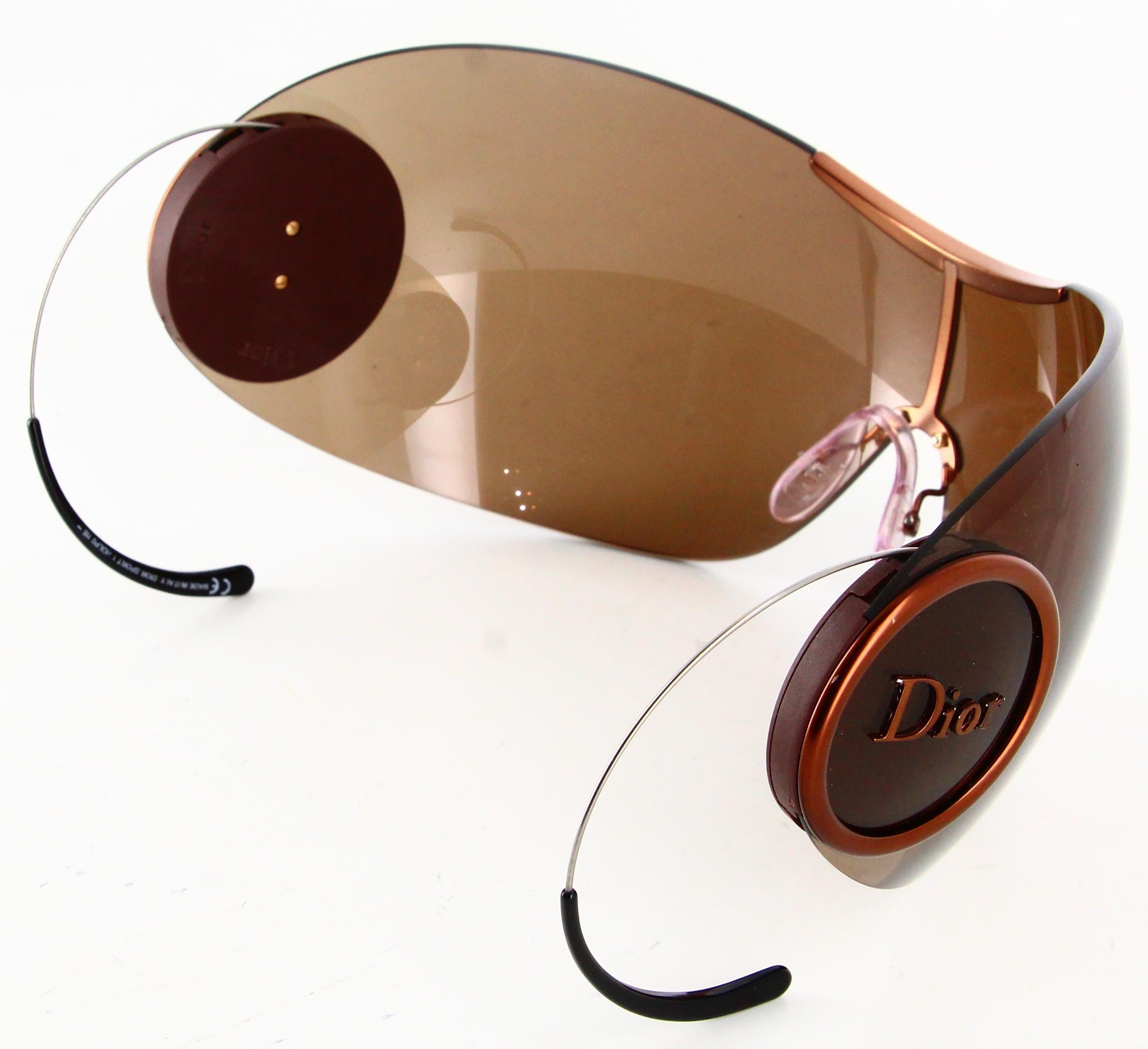 2000's Big Christian Dior Sunglasses By Jonh Galliano  For Sale 2