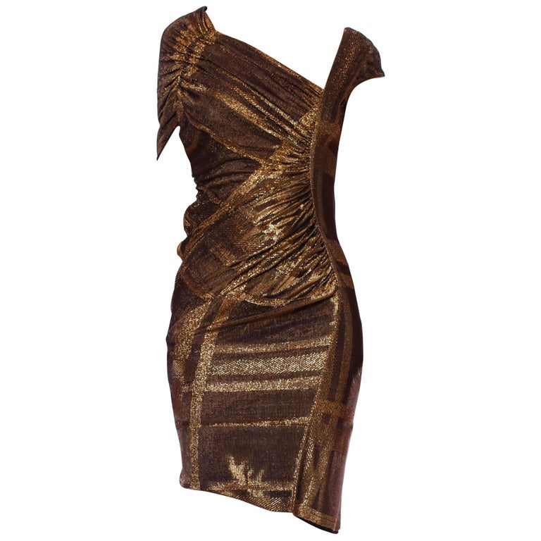 0050~Lurex Draped Dress main image 1
