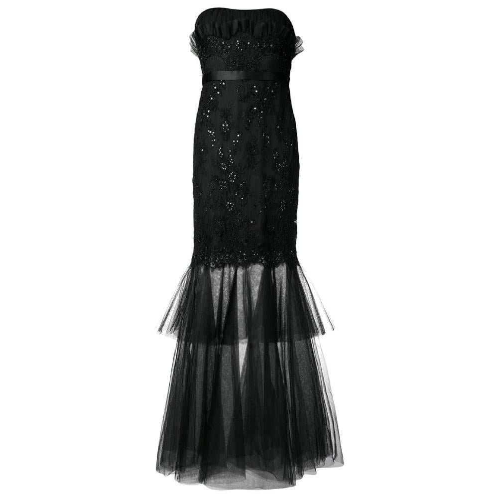 2000s Black Evening Dress