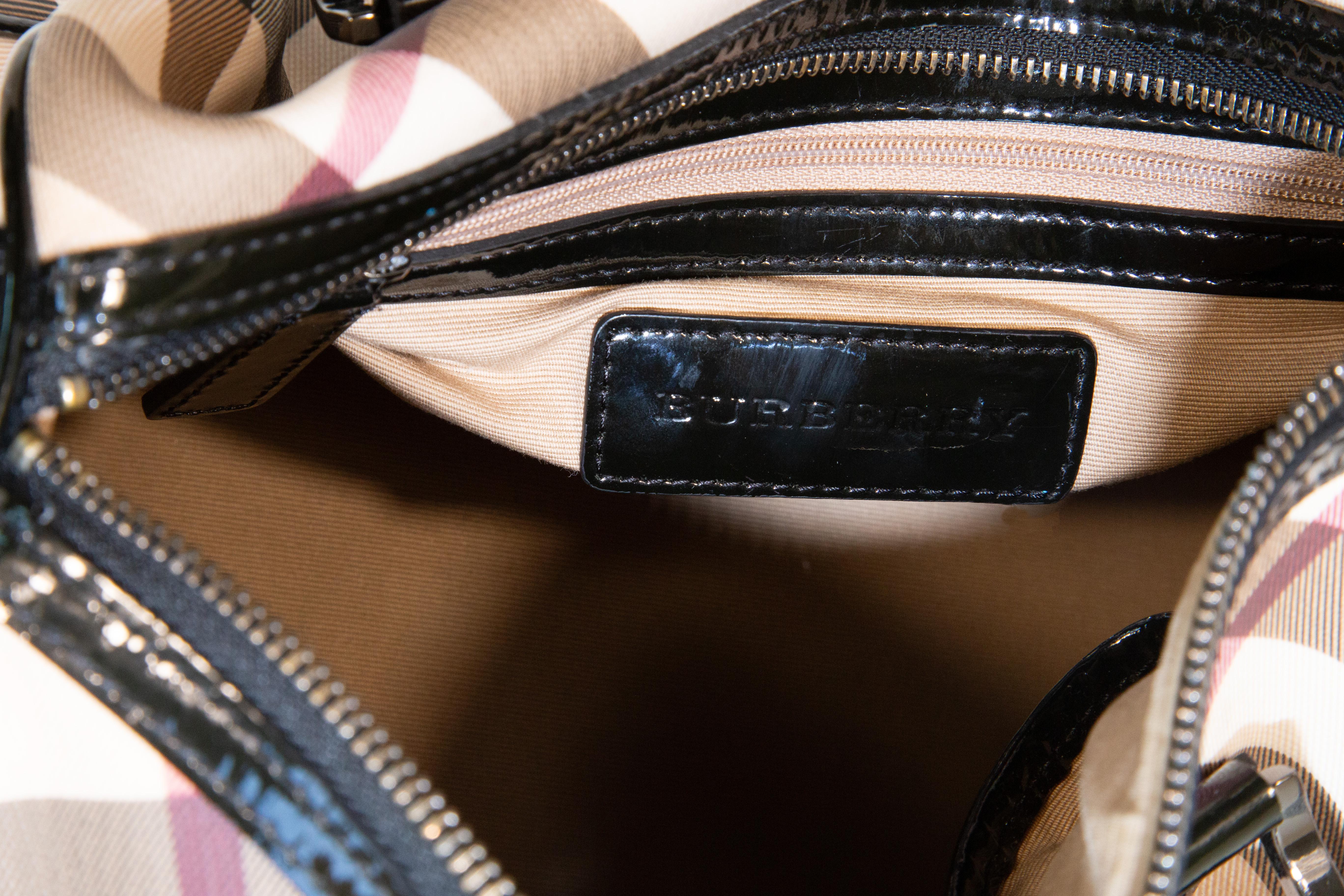 2000s Burberry Bowling Bag in Nova Check Coated Canvas 7