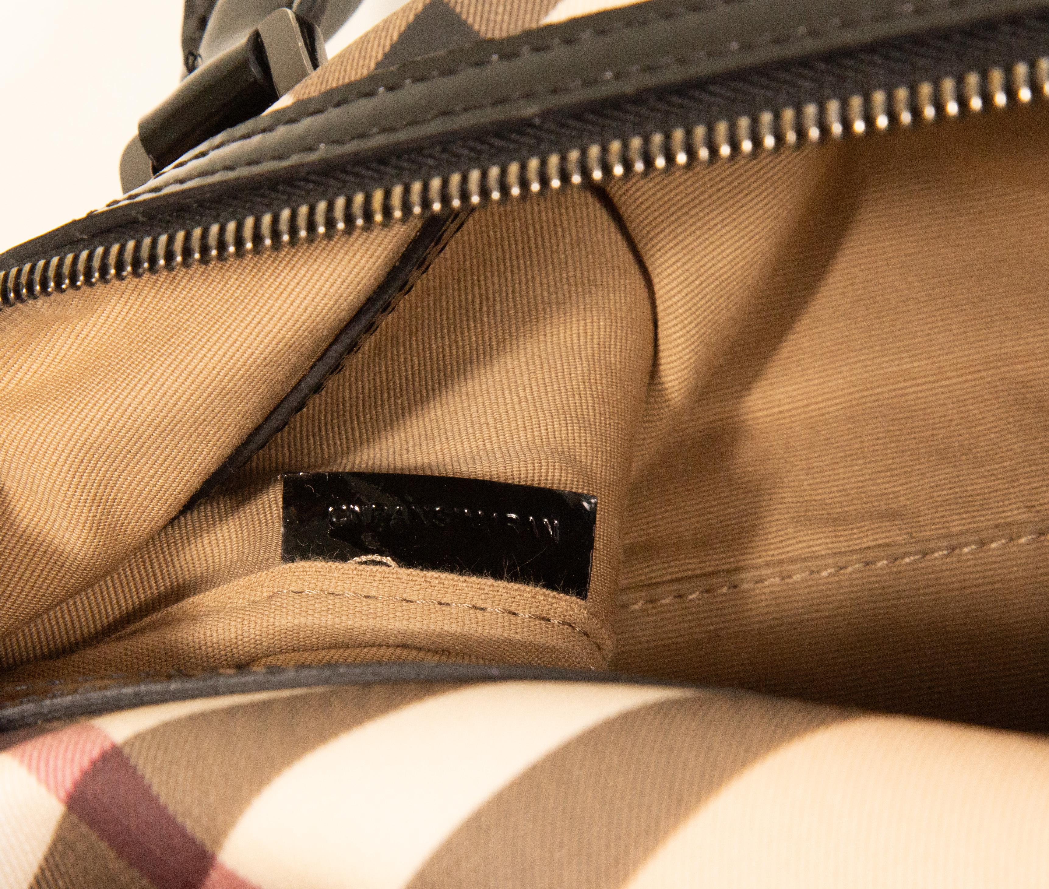 2000s Burberry Bowling Bag in Nova Check Coated Canvas 8