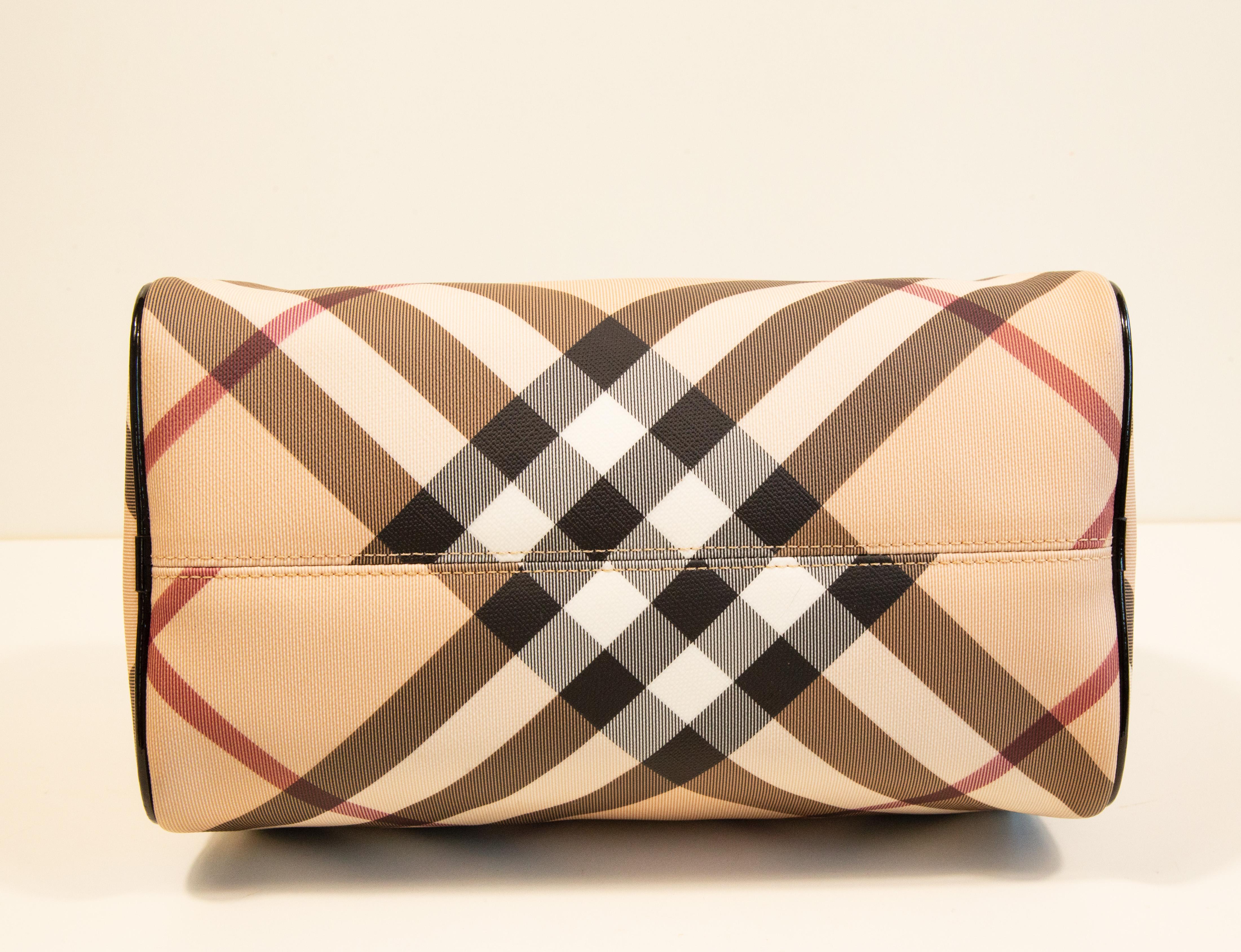 2000s Burberry Bowling Bag in Nova Check Coated Canvas 1