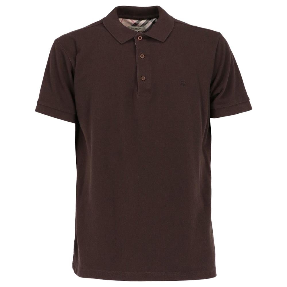2000s Burberry Brown Polo T-shirt