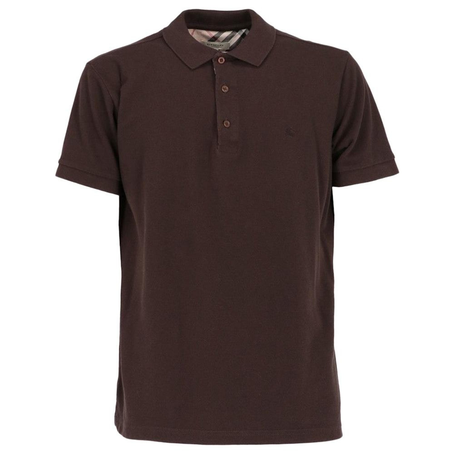 2000s Burberry Brown Polo T-shirt For Sale at 1stDibs