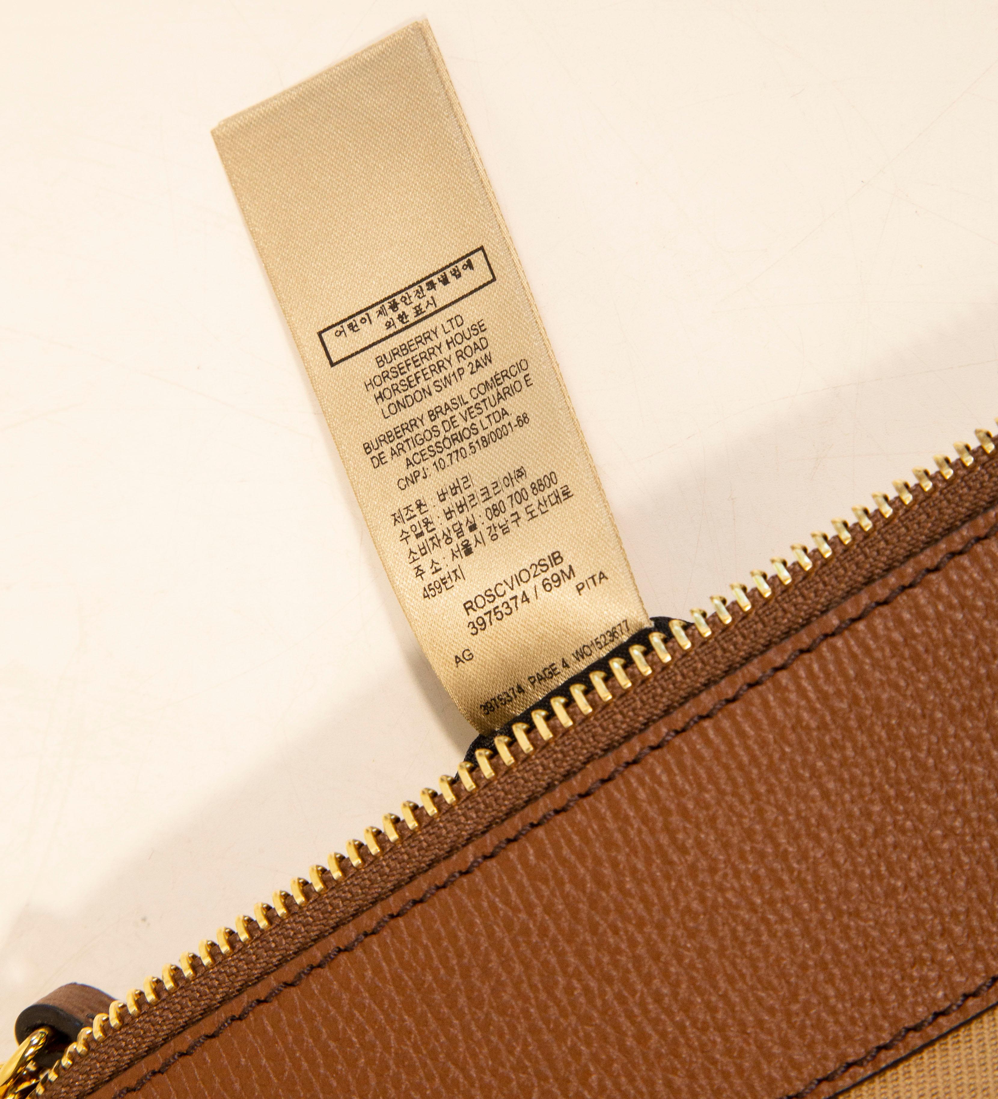 2000s Burberry Classic Check Canvas Crossbody Bag Clutch 7