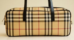 2000s Burberry Classic Check Shoulder Bag