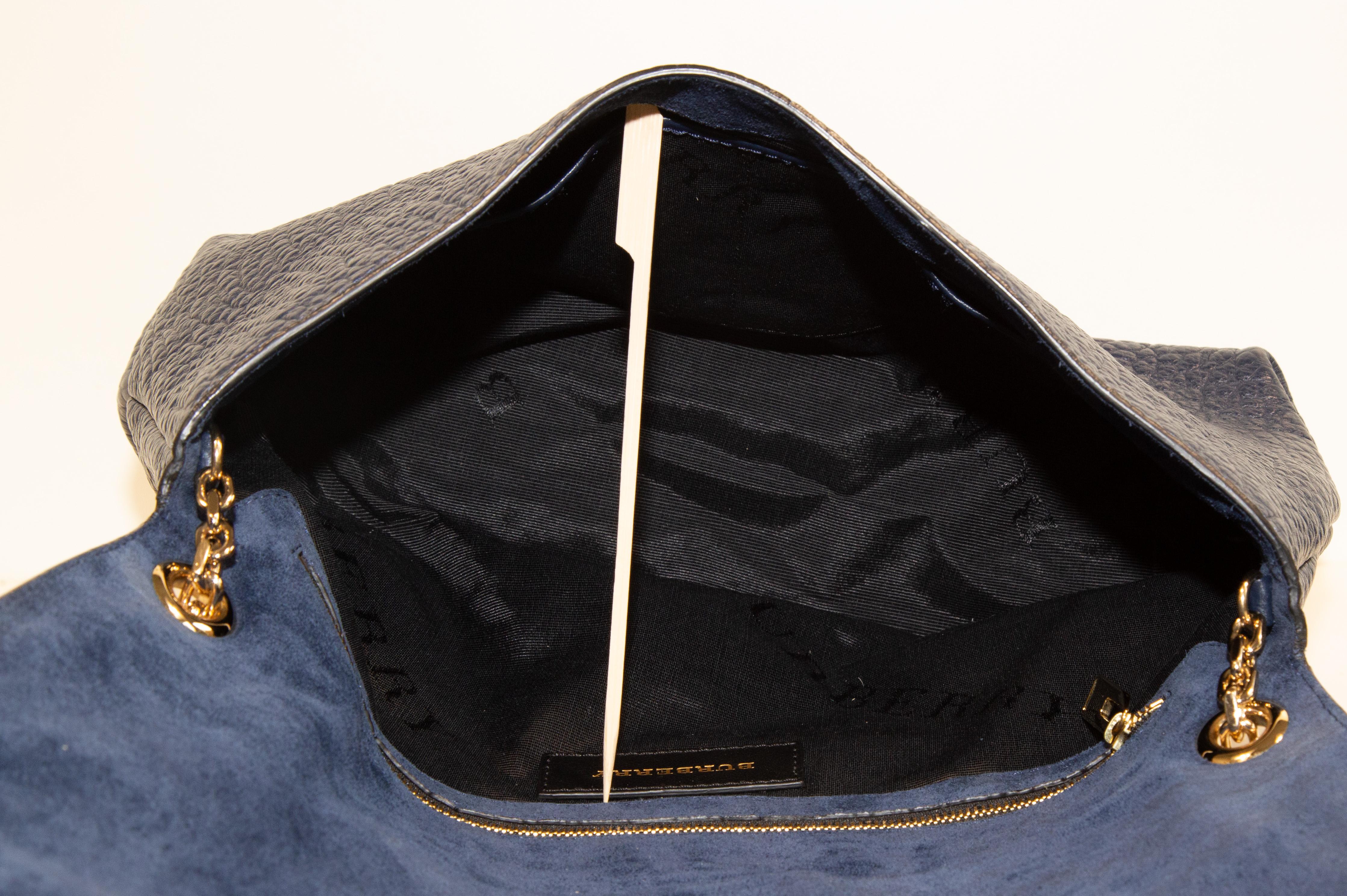 Bolso Burberry 2000 Azul Marino en venta 7