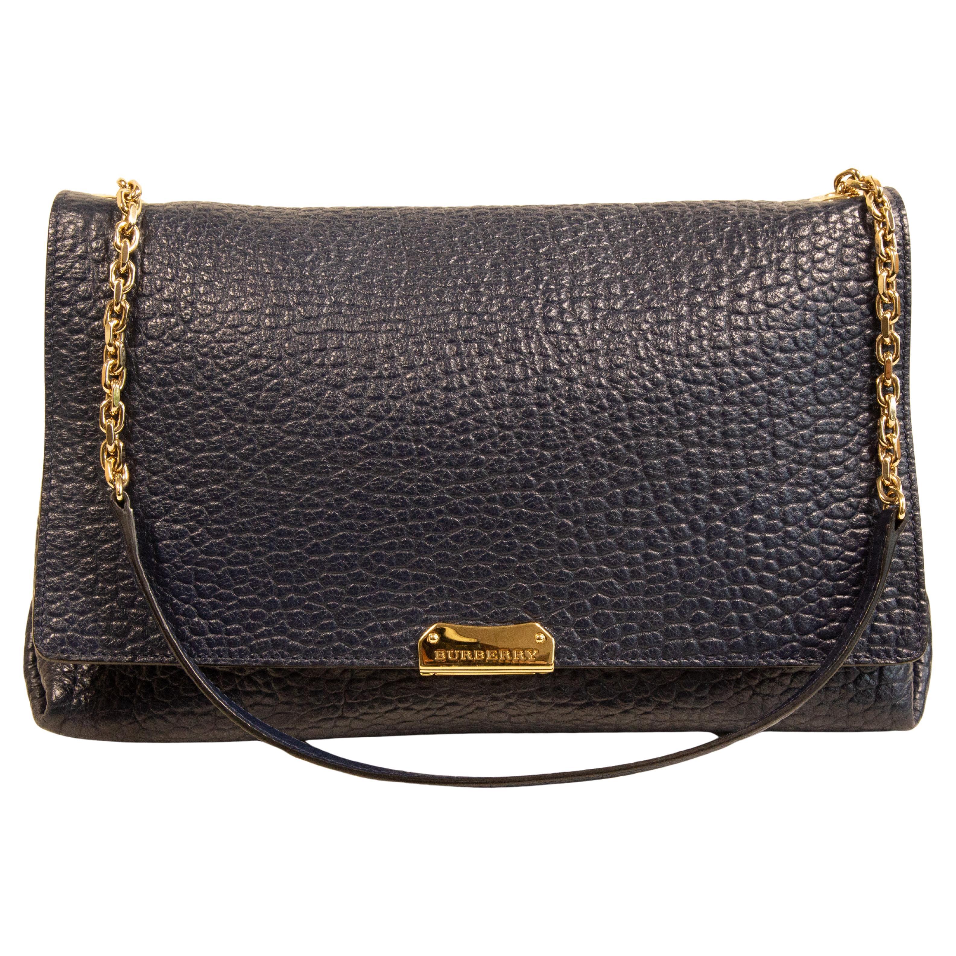 Bolso Burberry 2000 Azul Marino