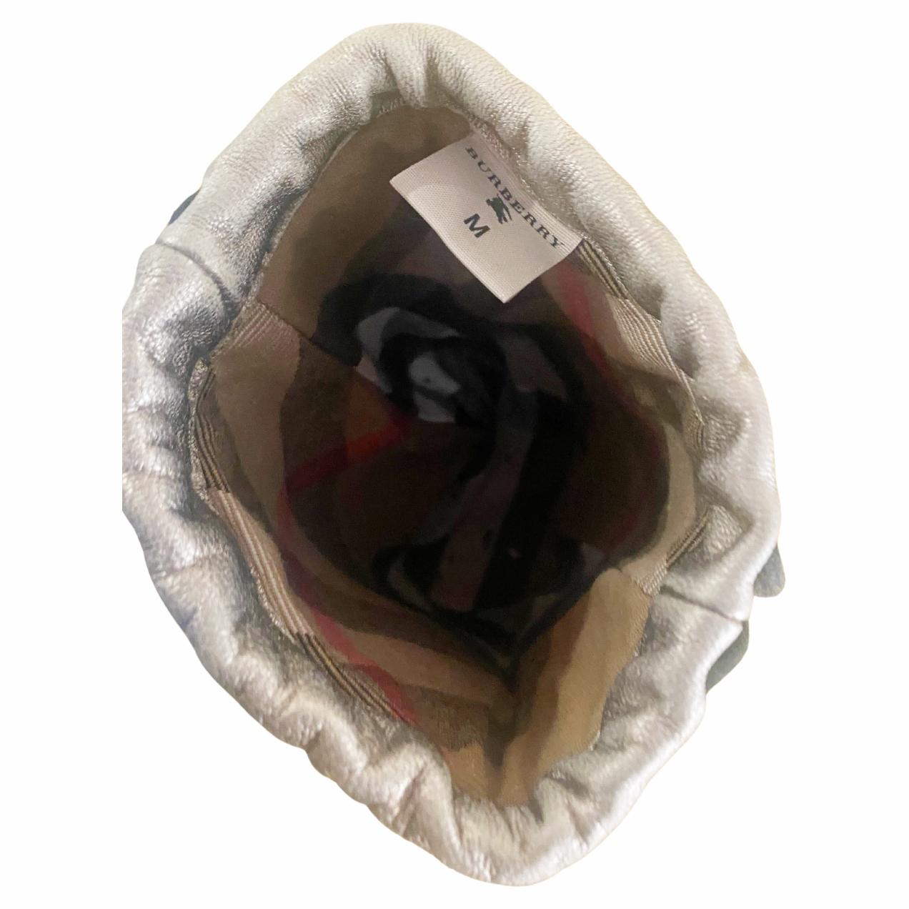 Brown 2000s Burberry Nova Check Cloth Quilt Pouch